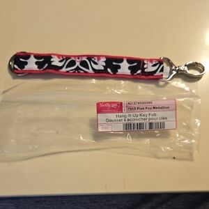 Thirty-One Pink and Black Hang-It-Up Key Fob